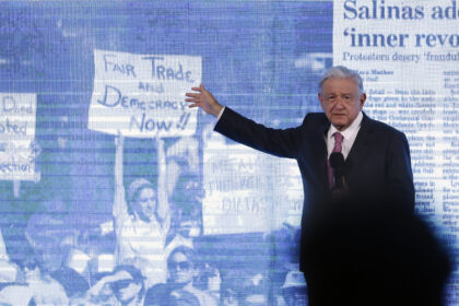 El presidente López Obrador. Foto de EFE/ Sáshenka Gutiérrez.