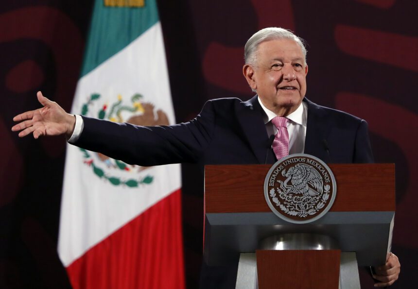 El Presidente de México, Andrés Manuel López Obrador. Foto de EFE/ Mario Guzmán.