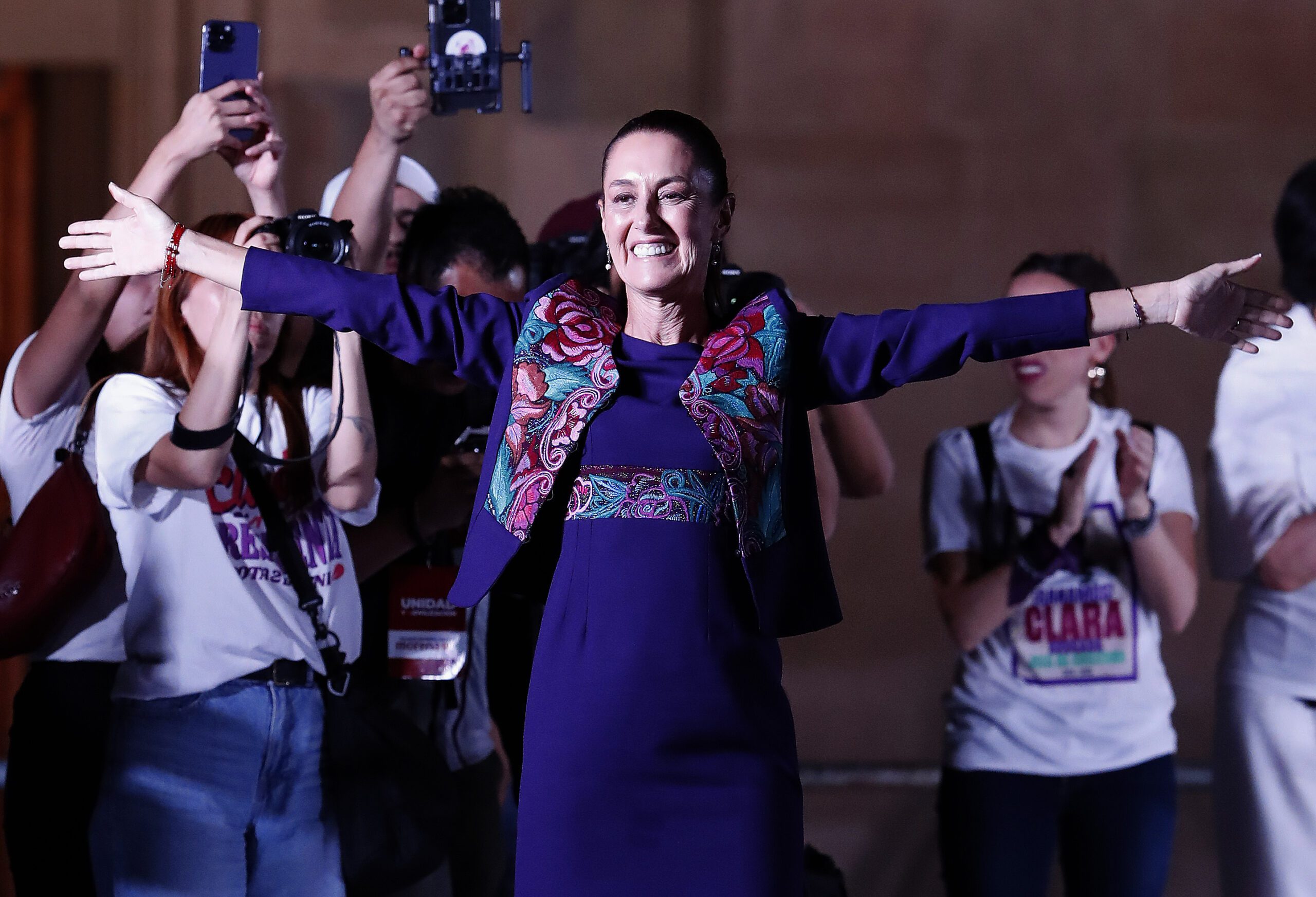 Claudia Sheinbaum, ganadora de la elección presidencial. Foto de EFE/ Mario Guzmán.