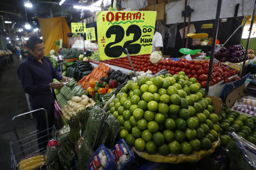 Una persona compra productos en el mercado de Jamaica de la Ciudad de México. Fotografía de archivo. EFE/Sashenka Gutiérrez.