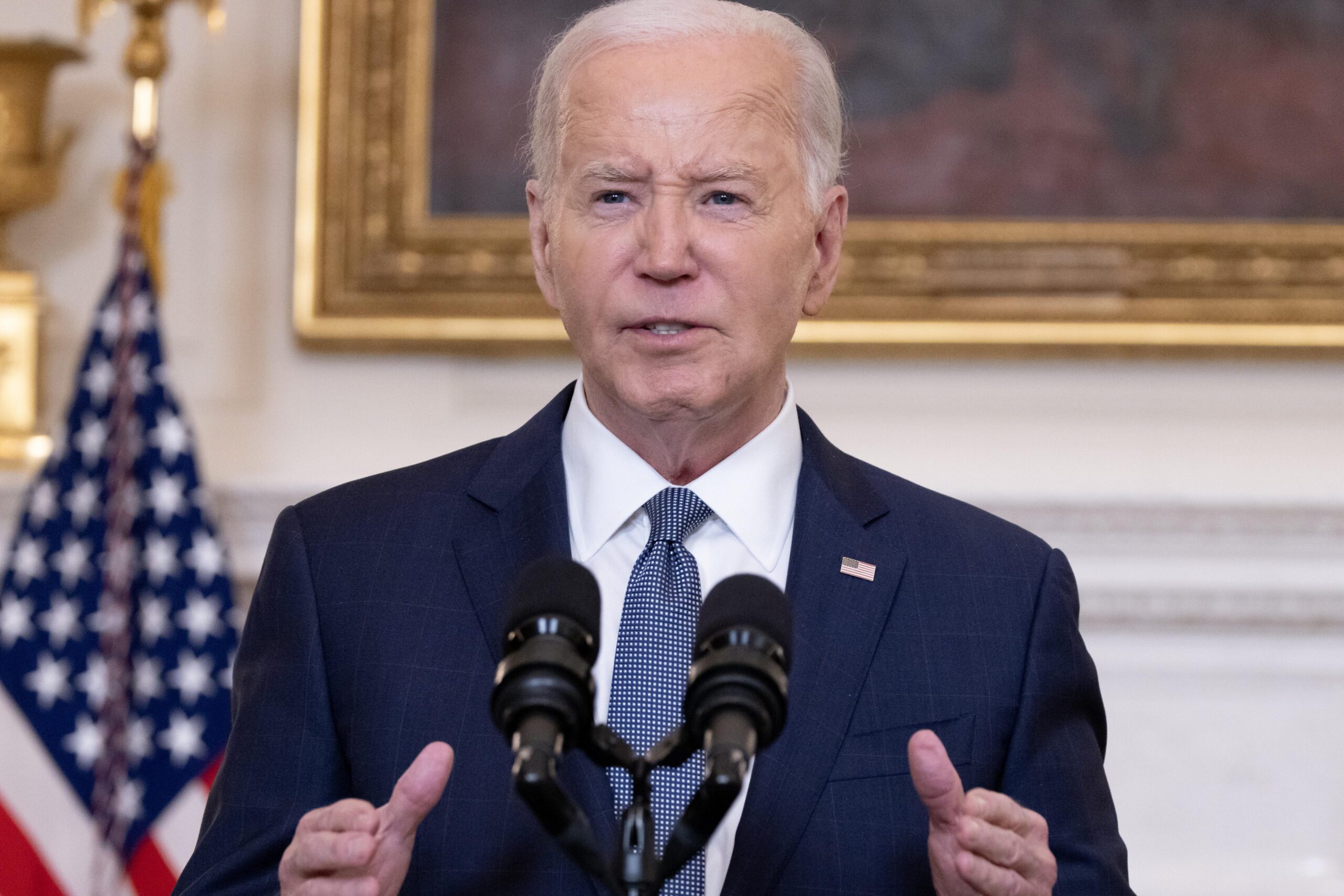 Joe Biden, presidente de Estados Unidos. Foto de EFE/ EPA/ MICHAEL REYNOLDS / POOL