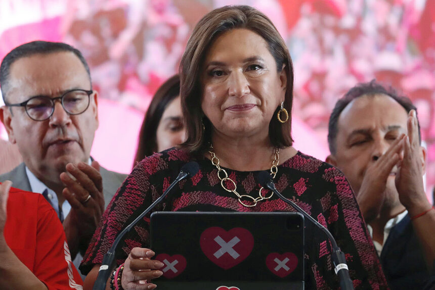 La candidata presidencial opositora, Xóchitl Gálvez. Foto de EFE/ Sáshenka Gutiérrez.