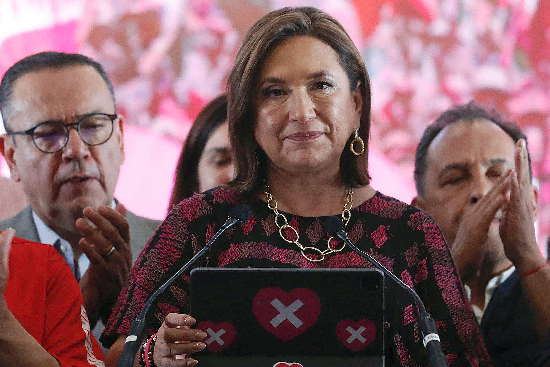 La candidata presidencial opositora, Xóchitl Gálvez. Foto de EFE/ Sáshenka Gutiérrez.
