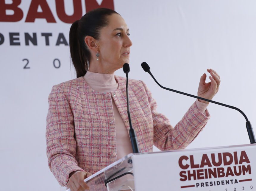 La presidenta electa de México, Claudia Sheinbaum. Foto de EFE/ Mario Guzmán.