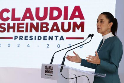 La presidenta electa de México, Claudia Sheinbaum. Foto de EFE/ Mario Guzmán.