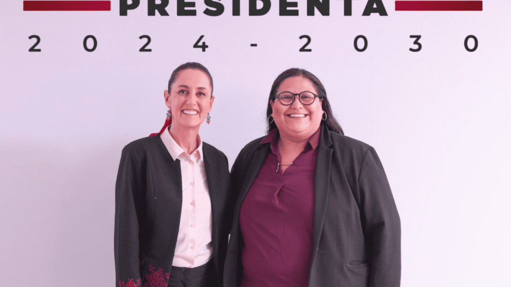 Claudia Sheinbaum y Citlalli Hernández. Foto: Claudia Sheinbaum