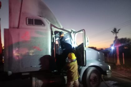 Trabajos tras los bloqueos al norte del Estado. Foto: SSPE Aguascalientes.