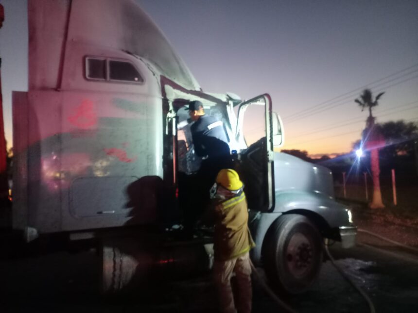 Trabajos tras los bloqueos al norte del Estado. Foto: SSPE Aguascalientes.