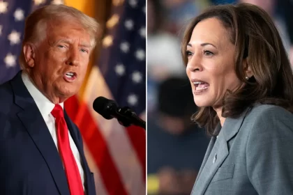 Trump Harris split