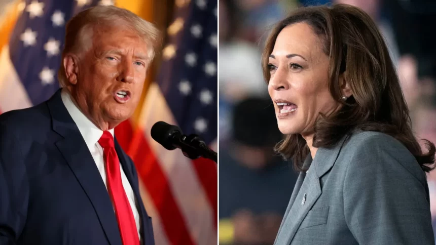 Trump Harris split