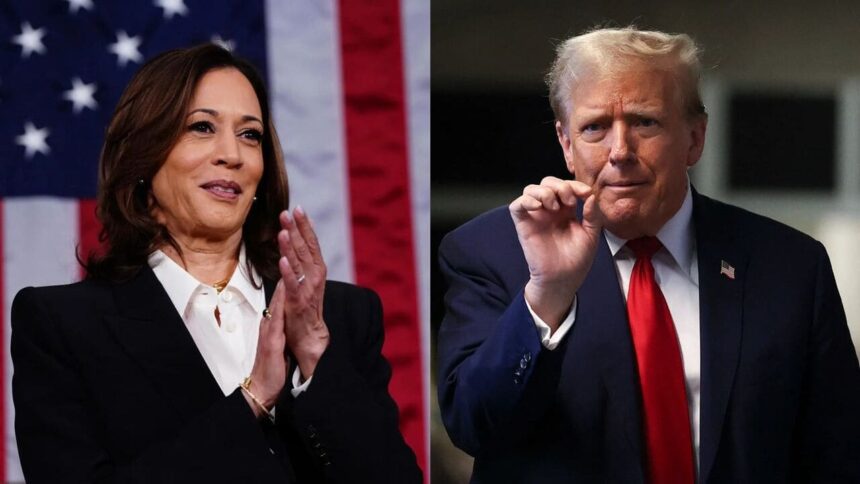 kamala harris vs donald trump 1 2