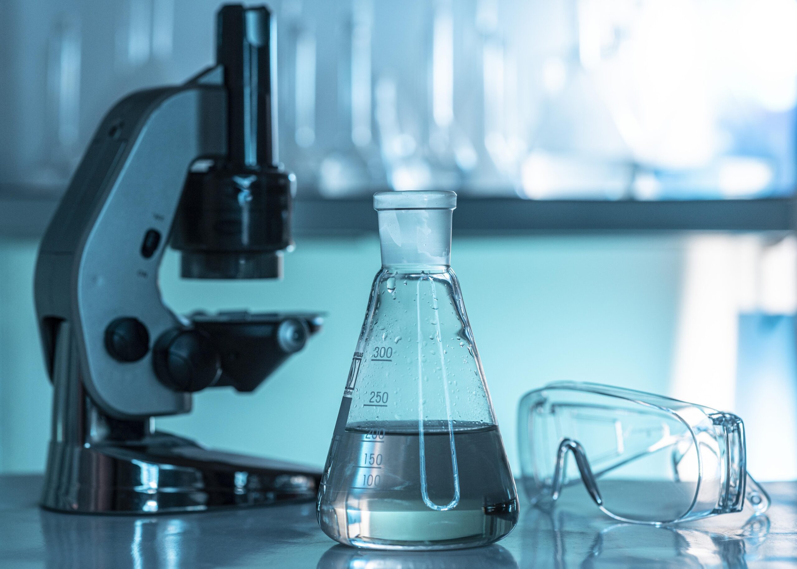 laboratory glassware microscope arrangement scaled