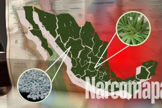 Narcomapa de los cárteles mexicanos. Foto: Milenio.