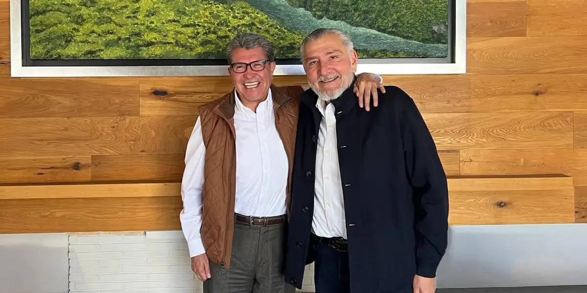 Adán Augusto López y Ricardo Monreal. Foto: X.com