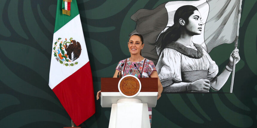 La presidenta de México, Claudia Sheinbaum Pardo, en Acapulco, Guerrero. Foto: JLMNticias / Presidencia.