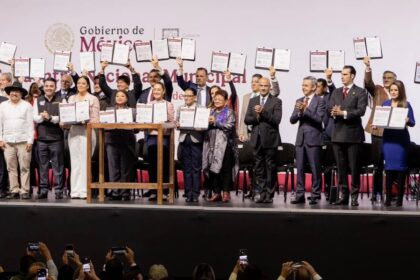 Comisión Nacional de Gobernadores. Respalda CONAGO a Claudia Sheinbaum ante plan de deportaciones masivas de Trump. Foto: JLMNoticias / CONAGO.