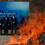 Incineran más de 71 mil dosis de cristal, marihuana y cocaína. Foto: JLMNoticias / Santiago Cruz.