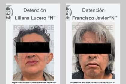 Liliana Lucero y Francisco Javier, madre y padrastro del caso "Niño del Contenedor". Foto: Fiscalía de Quintana Roo.