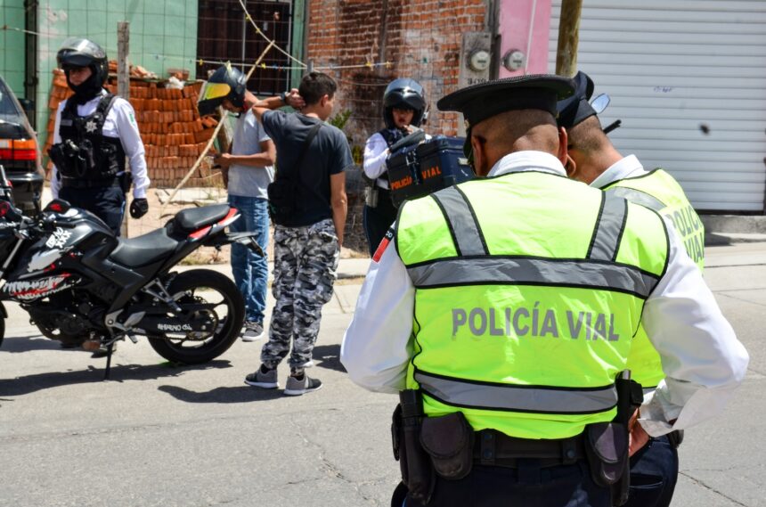 Policía Municipal de Aguascalientes. Foto: JLMNoticias / Secretaría de Seguridad Pública Municipal de Aguascalientes.