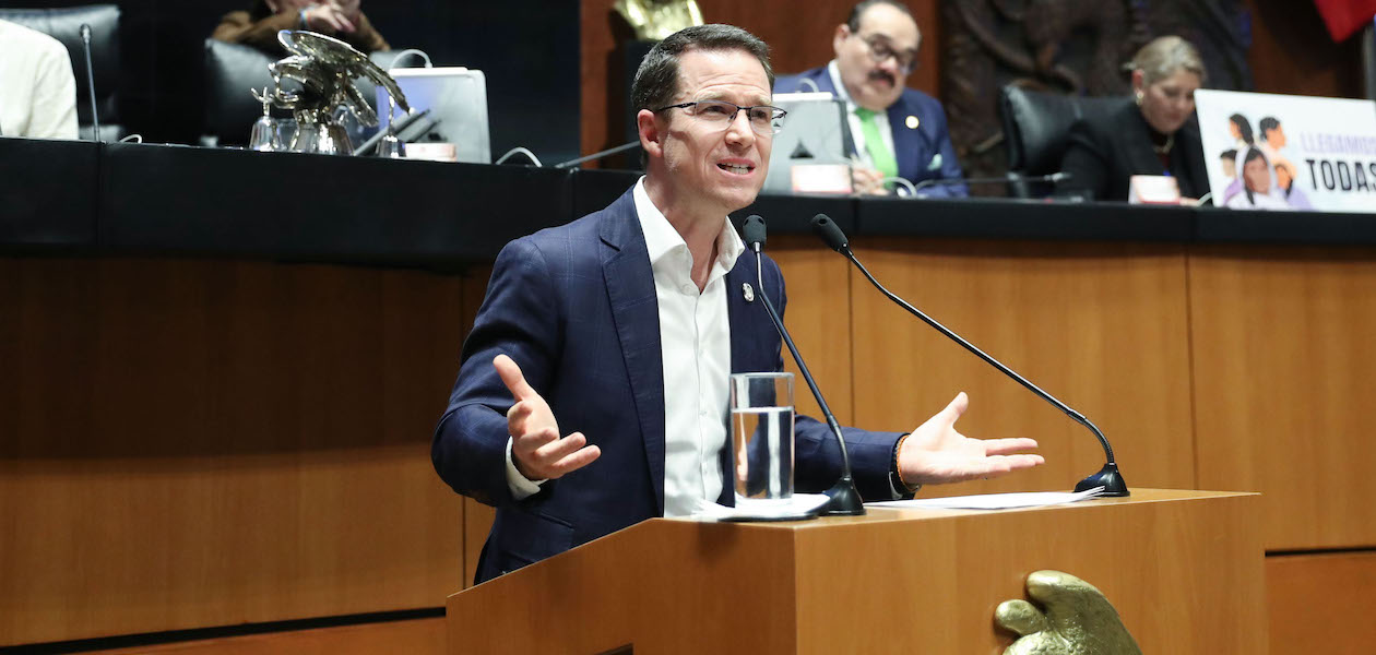 Ricardo Anaya, senador por el Partido Acción Nacional, nuevo coordinador de dicho grupo parlamentario en la Cámara Alta. Foto: JLMNoticias / Comunicación Senado.