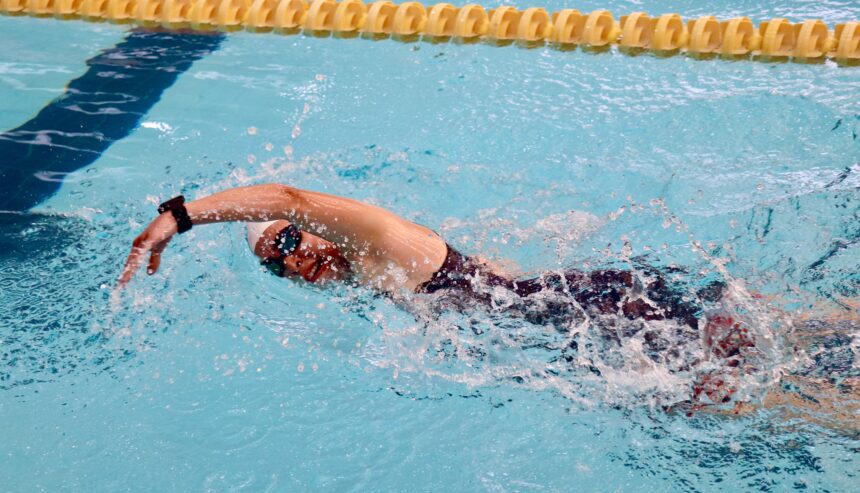 Atleta en el Selectivo Estatal de Triatlón