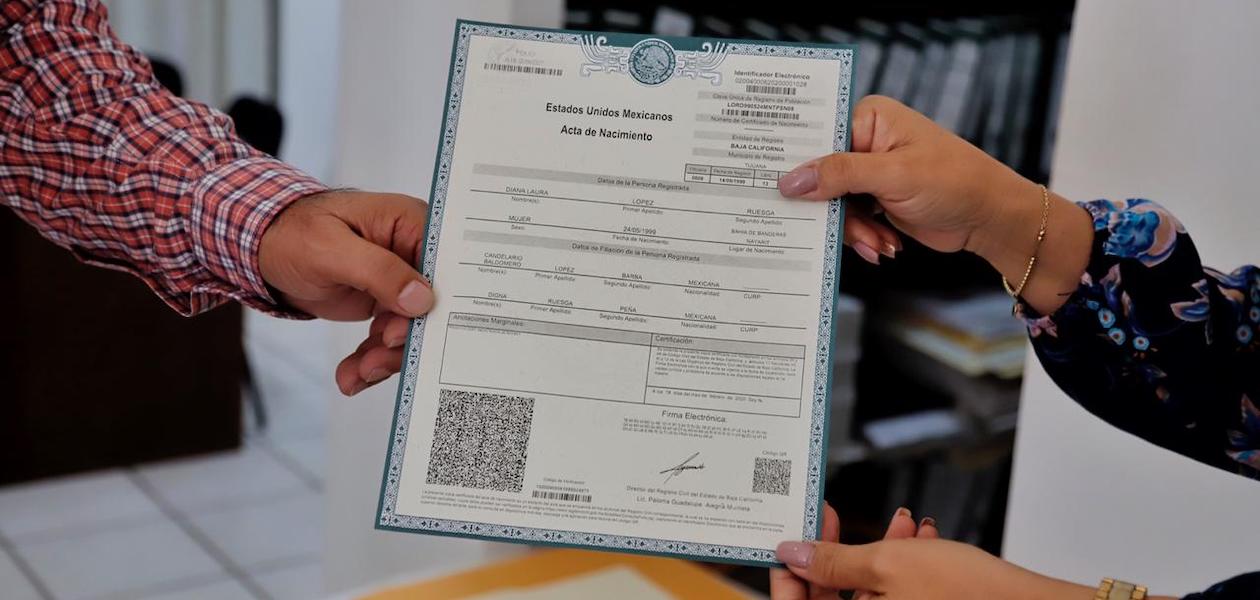 Foto ilustrativa de un Acta de Nacimiento. Foto: JLMNoticias / Especial.
