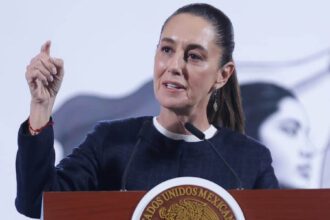 La presidenta Claudia Sheinbaum Pardo, en el Salón de Tesorería de Palacio Nacional. Foto: JLMNoticias / Agencia EL UNIVERSAL/Fernanda Rojas/ARMM