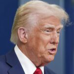 Fotografía del 30 de enero de 2025 del presidente de Estados Unidos, Donald Trump, durante rueda de prensa en la Casa Blanca en Washington. La designación de Trump a los carteles como "terroristas" genera dudas en su aplicación. Foto de EFE/ Will Oliver.