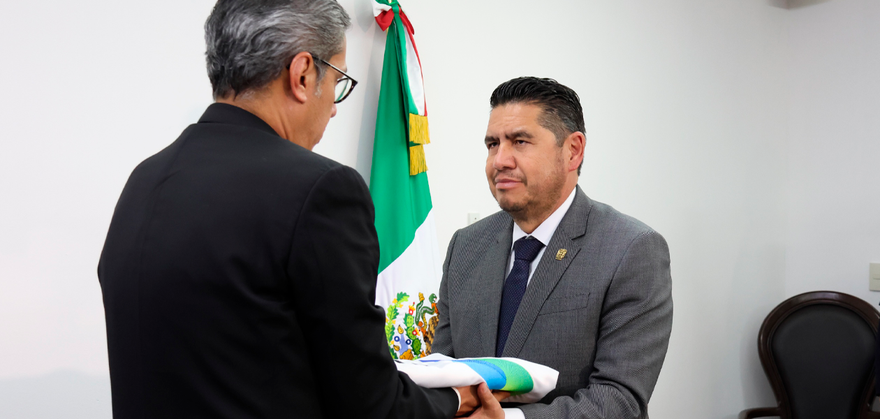 Cambio en la Fiscalía de Aguascalientes. Jesús Figueroa entrega la titularidad a Manuel Alonso García. Foto: JLMNoticias / FGEA.