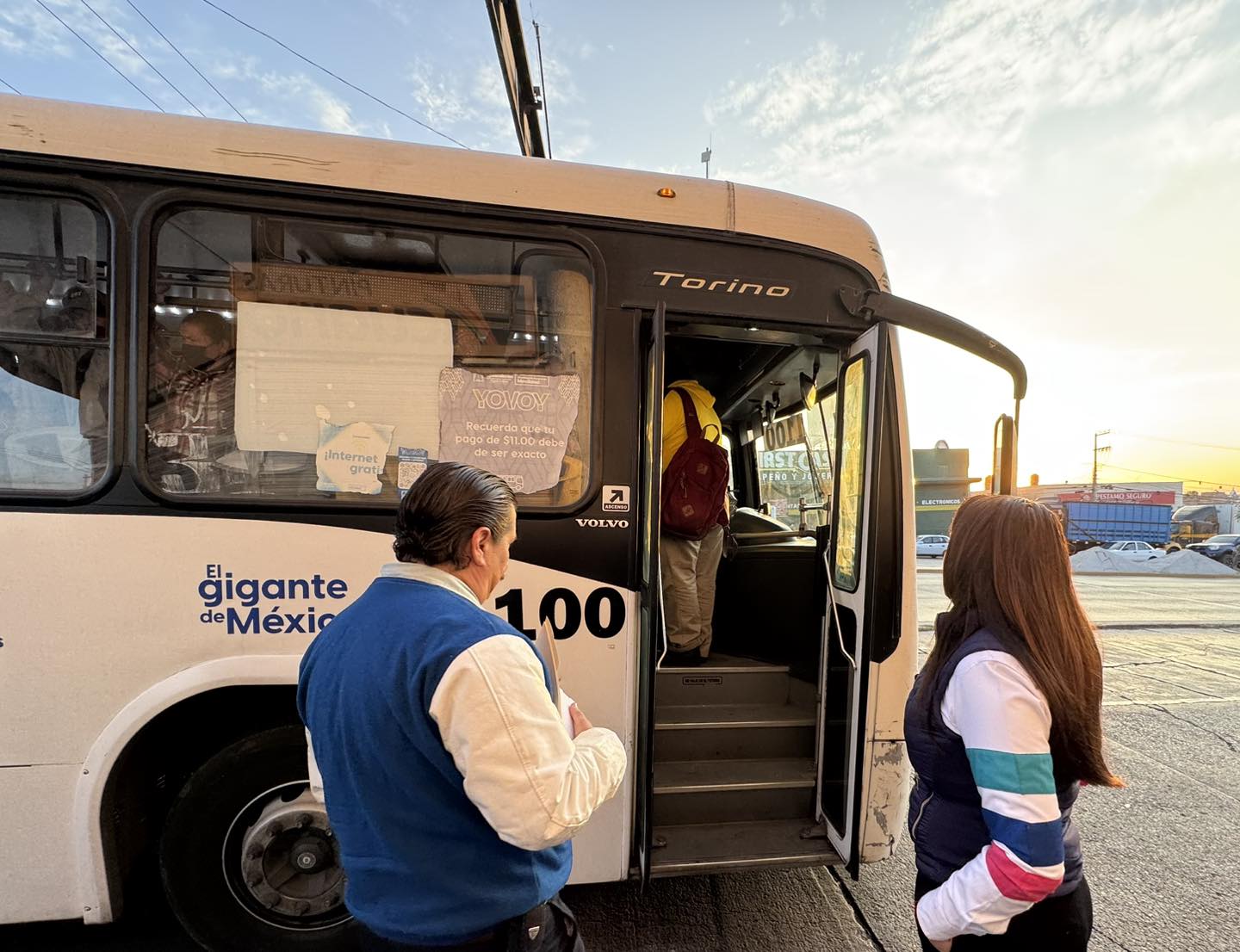 Supervisión del transporte público: La gobernadora de Aguascalientes, Tere Jiménez, realizó una supervisión de las rutas más concurridas.