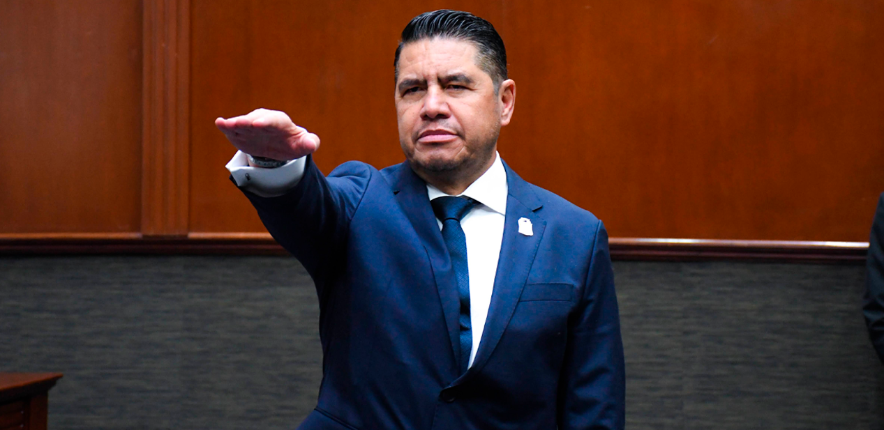 Manuel Alonso García, fiscal saliente de Aguascalientes. Foto: JLMNoticias / Congreso de Aguascalientes.