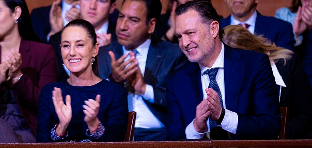 Mauricio Kuri y la presidenta, Claudia Sheinbaum. Foto: JLMNoticias / Gobierno de Querétaro.