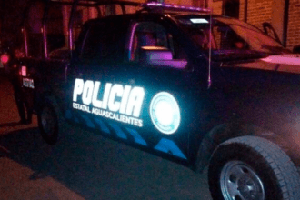 Policía Estatal en Cosío, Aguascalientes. Foto: Archivo / JLMNoticias.
