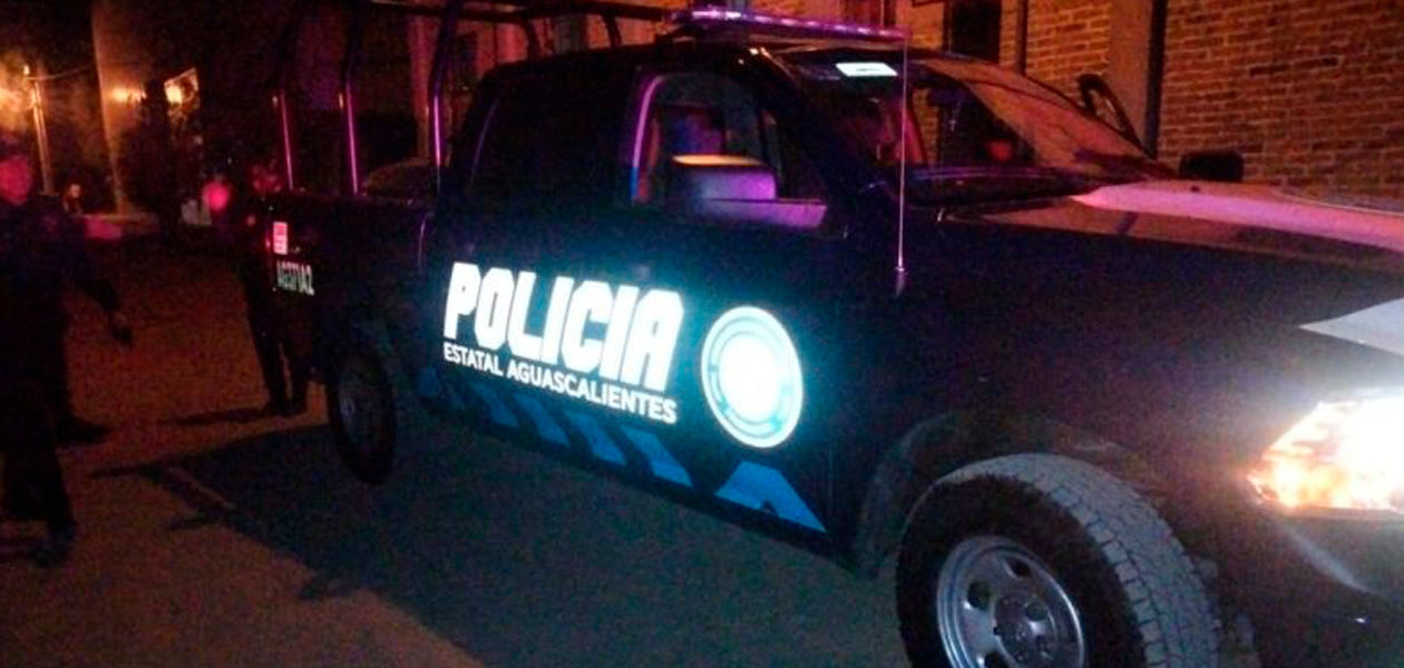 Policía Estatal en Cosío, Aguascalientes. Foto: Archivo / JLMNoticias.