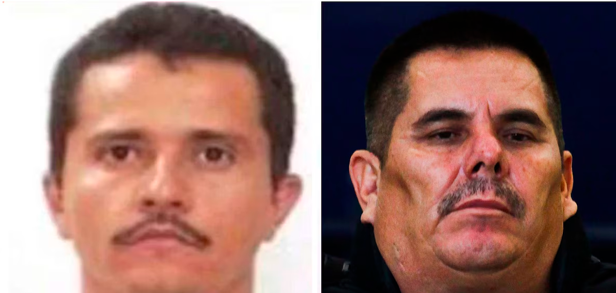 Nemesio Oseguera Cervantes 'El Mencho' y José de Jesús Méndez "El Chango". Foto: JLMNoticias / Especial.