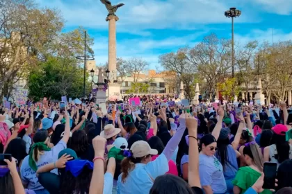 Marcha #8M en Aguascalientes. Foto: JLMNoticias / HidrocálidoDigital.com