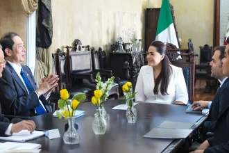 Tere Jiménez, sostuvo una reunión con el embajador de Japón