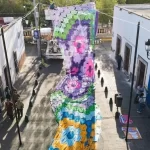 Cielo tejido - decoración del Corredor Cultural Carranza