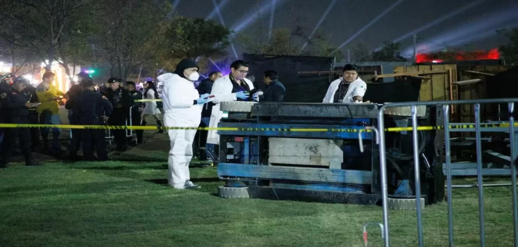 Estructura que provoco la muerte de los jovenes Berenice y Miguel Angel. Foto El Universal