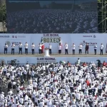 "En México, fomentamos la paz y la prosperidad": La presidenta Claudia Sheinbaum da inicio a la Clase Nacional de Boxeo en plazas públicas de todo el país.