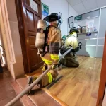 Se evacuaron de los Palacios Estatal y Municipal a 594 personas en 4 minutos con 38 segundos, en donde no se registraron supuestos lesionados