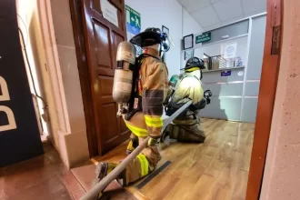 Se evacuaron de los Palacios Estatal y Municipal a 594 personas en 4 minutos con 38 segundos, en donde no se registraron supuestos lesionados