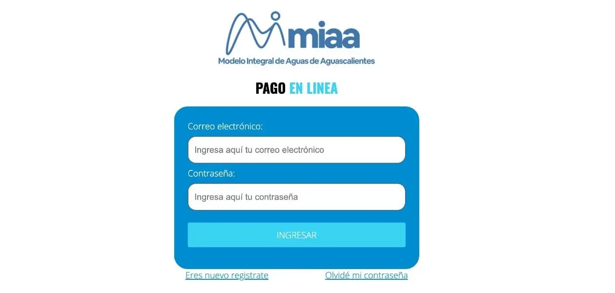 MIAA - Pago en línea