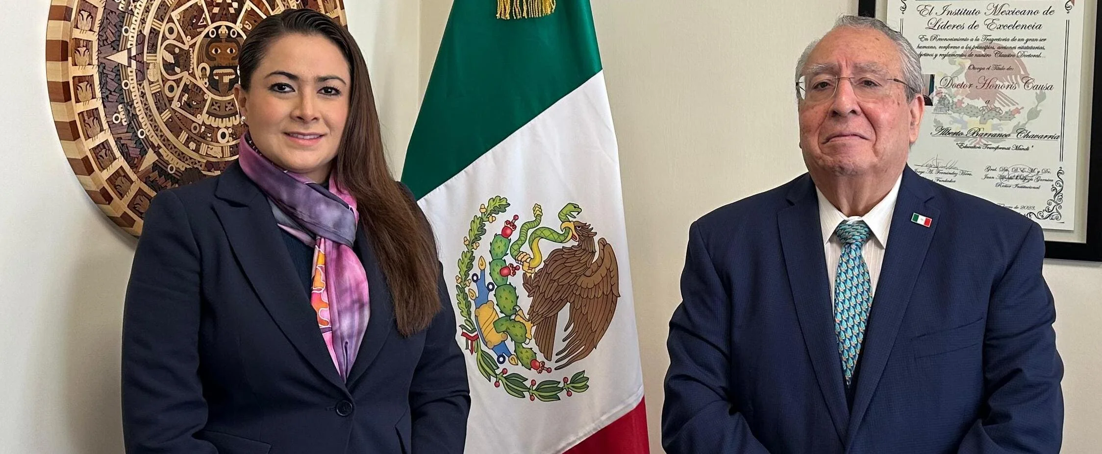 Se reunió con los embajadores de México en la Santa Sede y en Italia