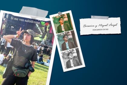 Citlali Berenice Giles Rivera y Miguel Ángel Rojas, ambos colaboradores del medio independiente Mr. Indie.