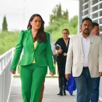 Tere Jiménez supervisa avances del nuevo Conalep en Villa Juárez, con inversión de 8.4 millones; clases inician en septiembre con carreras innovadoras.