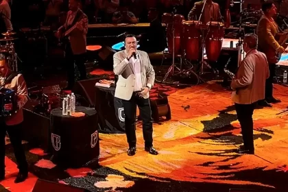 Conjunto Primavera en el Palenque de la Feria Nacional de San Marcos 2025. Foto: JLMNoticias / Ceci Ruiz.