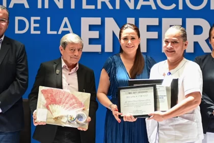 Tere Jiménez encabeza la conmemoración del Día Internacional de la Enfermería en Aguascalientes, reconociendo a los 2,300 profesionales que fortalecen el sistema estatal de salud con su compromiso y vocación.