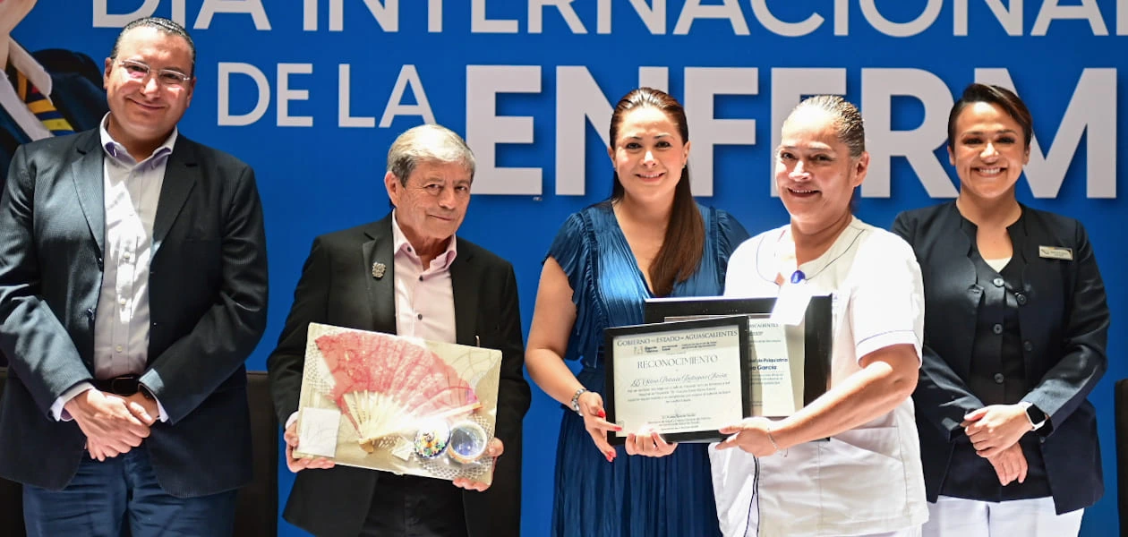 Tere Jiménez encabeza la conmemoración del Día Internacional de la Enfermería en Aguascalientes, reconociendo a los 2,300 profesionales que fortalecen el sistema estatal de salud con su compromiso y vocación.