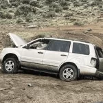 El vehículo donde viajaba el aguascalentense Adrián Martínez quedó totalmente destrozado